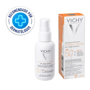 Vichy Capital Soleil Uv Age Protector Solar Anti Edad  Con Color Spf50+ 40Ml