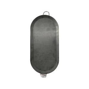 Comal de fierro vaciado ovalado