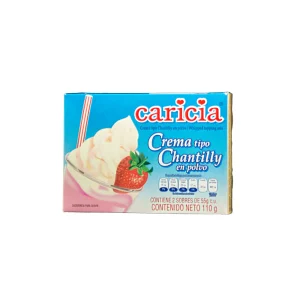 Crema tipo Chantilly en polvo - Caricia - 110 g