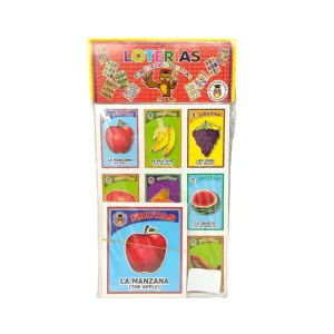 Lotería didáctica de las frutas