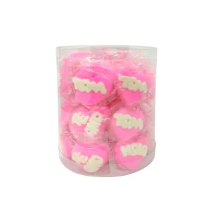 Malvavisco Corazón Rosa - Productos Rivera - 50 Pzas
