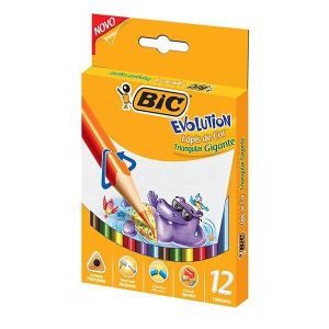 Bic Colores Bic Evolution Triang Giga Cj 12
