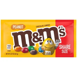M&M Peanuts King Size 3.27Oz