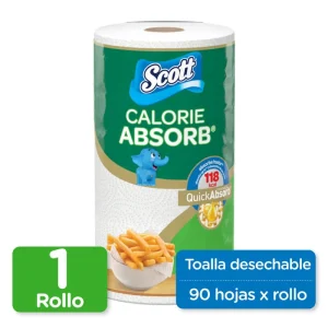 Toalla de Papel Desechable Scott Calorie Absorb 1 Rollo 90H