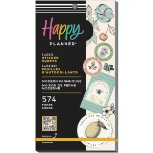 Happy Planner Modern Farmhouse 30 Sheet Sticker Value Pack