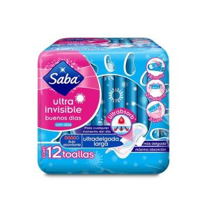 Saba Toalla Femenina Ultra Invisible Con Alas 12'S