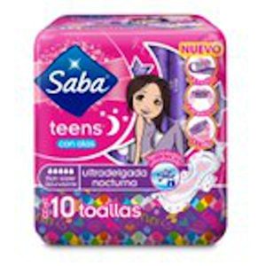 Saba Toalla Femenina Teen Nocturna Con